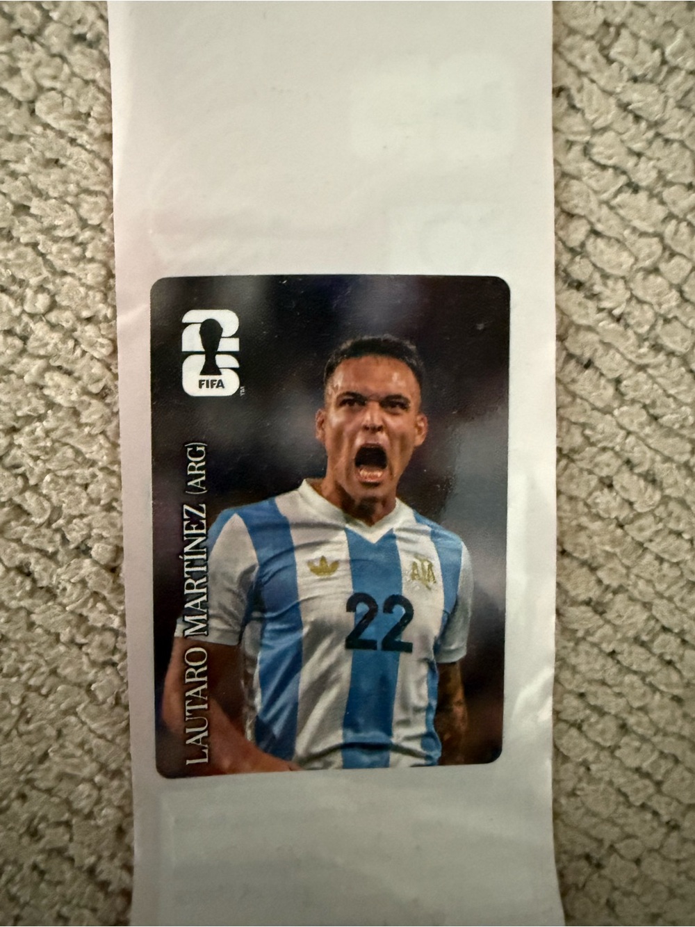 Sticker Album of the Fifa world cup 2026 - LAUTARO MARTINEZ